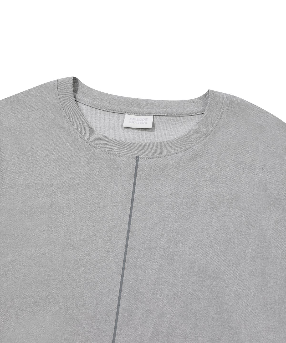 에피소드 언타이틀(EPISODE UNTITLED) LOGO PRINTING CUTTING LONG SLEEVES_GRAY
