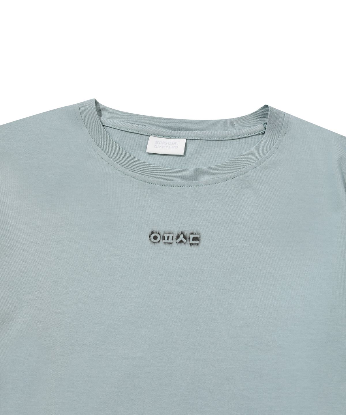 에피소드 언타이틀(EPISODE UNTITLED) CUTTING PRINTING PATCH LONG SLEEVES_BLUE