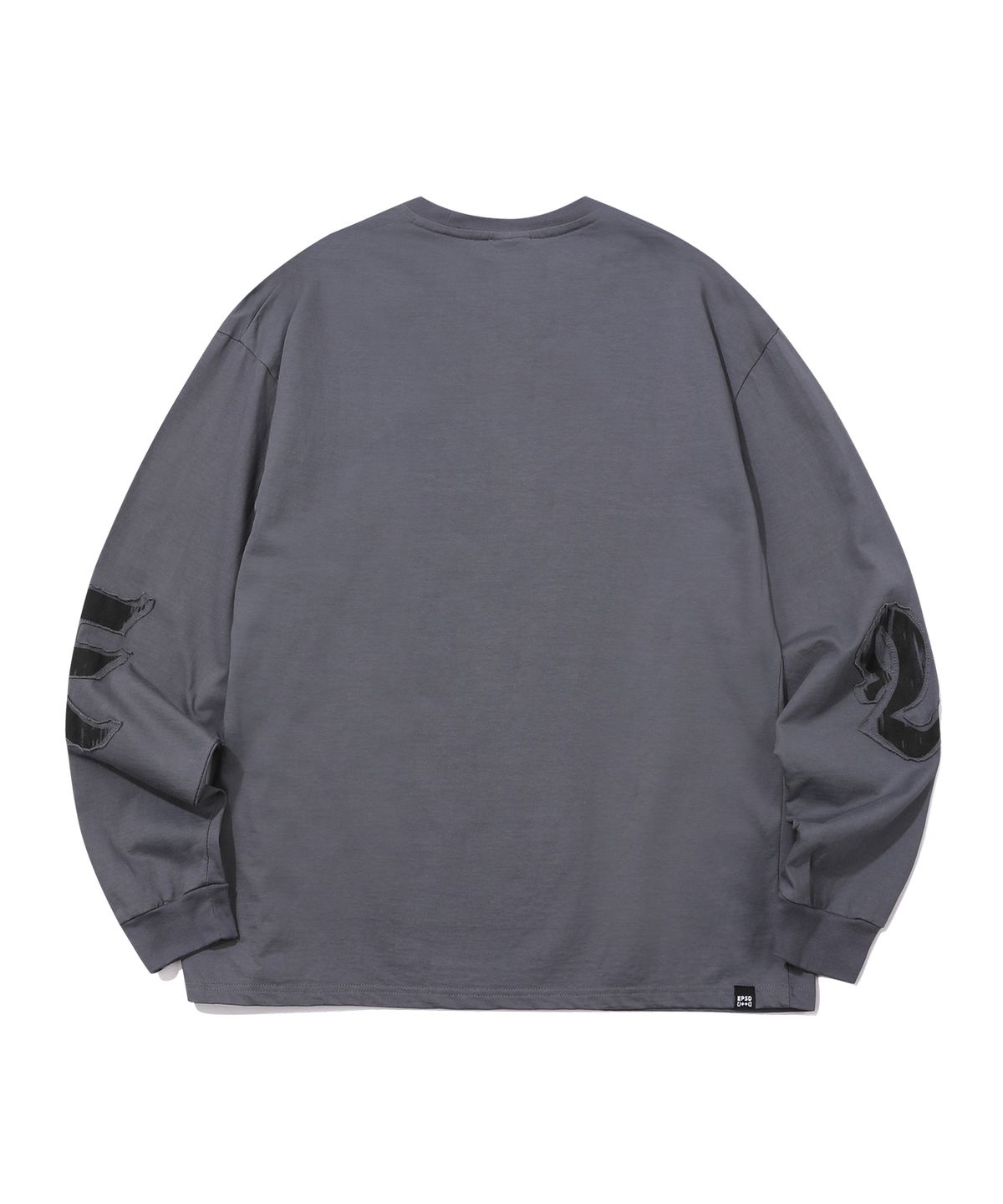 에피소드 언타이틀(EPISODE UNTITLED) CUTTING PRINTING PATCH LONG SLEEVES_GREY