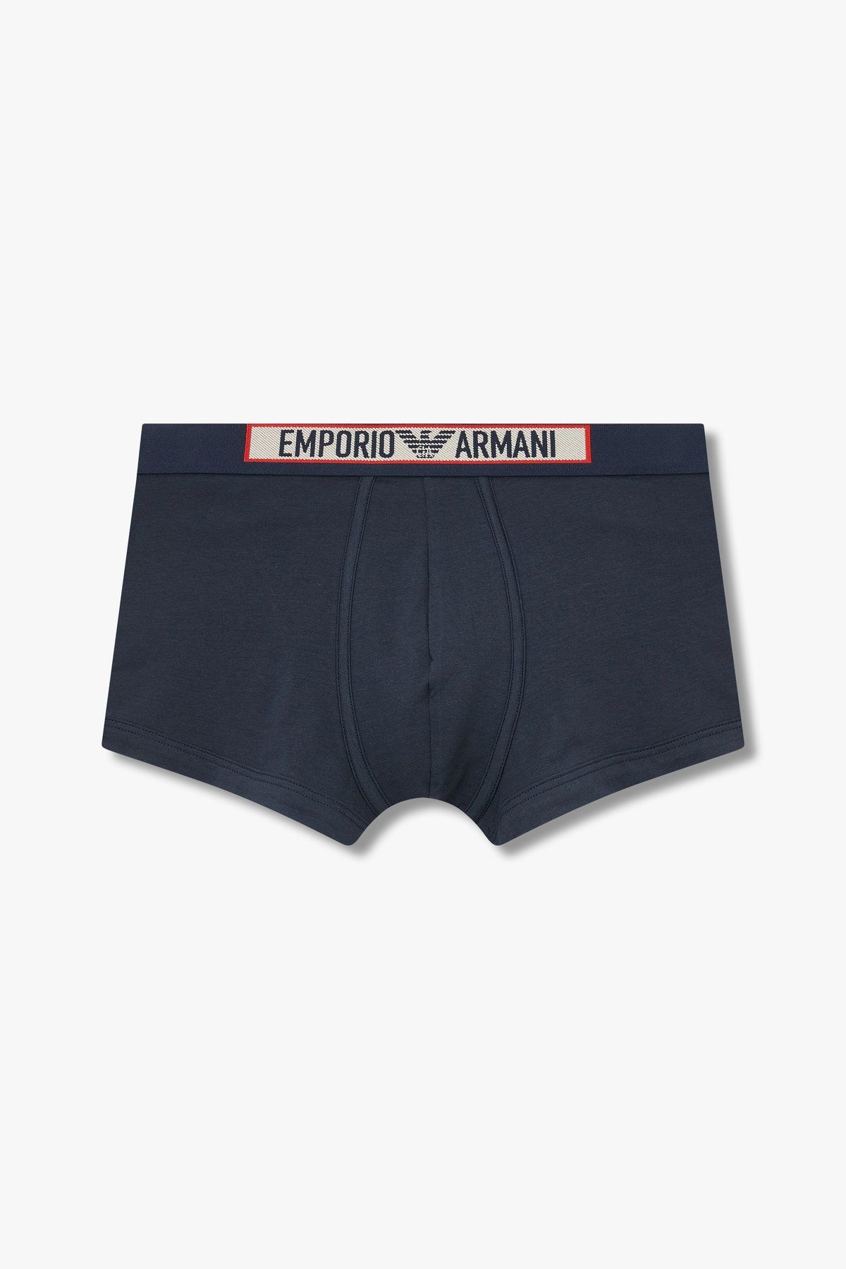 엠포리오 아르마니 언더웨어(EMPORIO ARMANI UNDERWEAR) 남성 프레임 로고 밴딩 드로즈_마린_0814112031