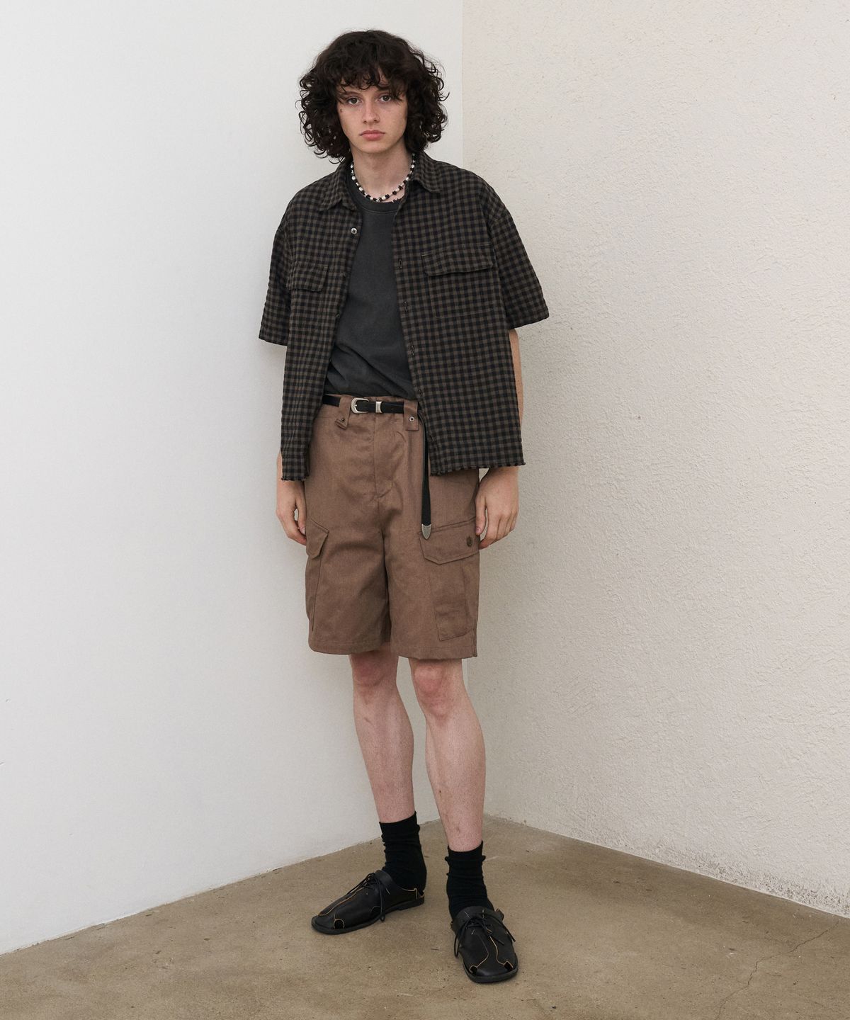 노운(NOUN) cargo shorts (brown)
