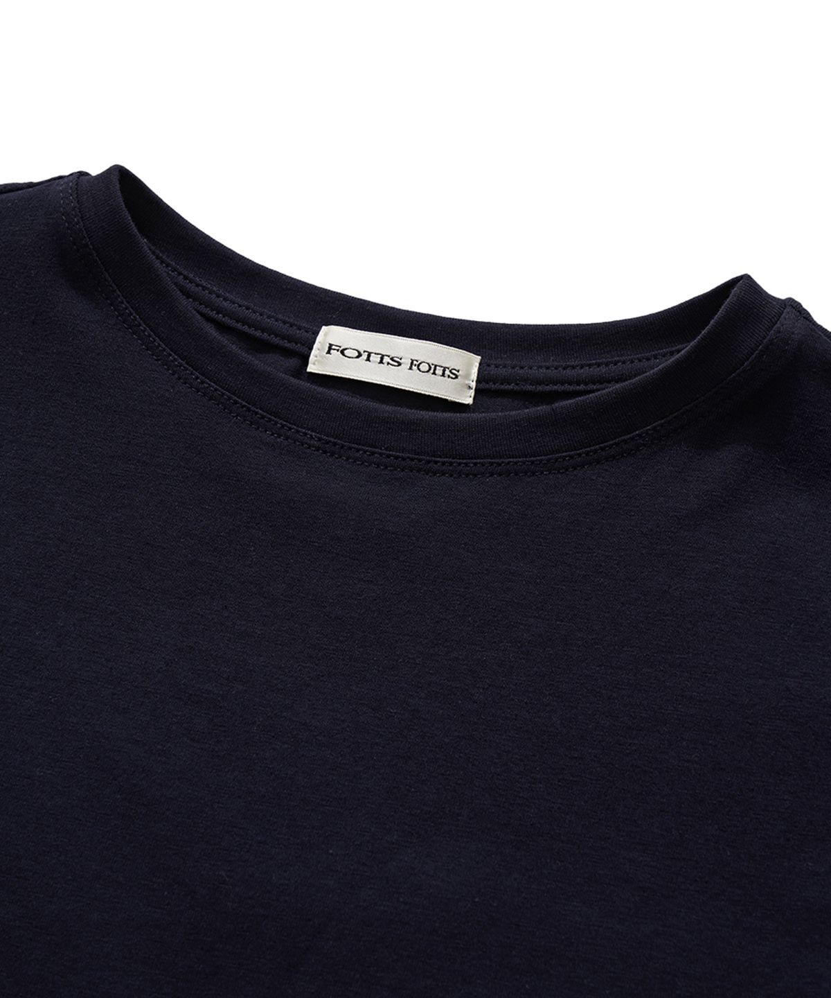 포츠포츠(FOTTSFOTTS) 24SS 스쿱 티 - 네이비/SCOOP TEE / NAVY