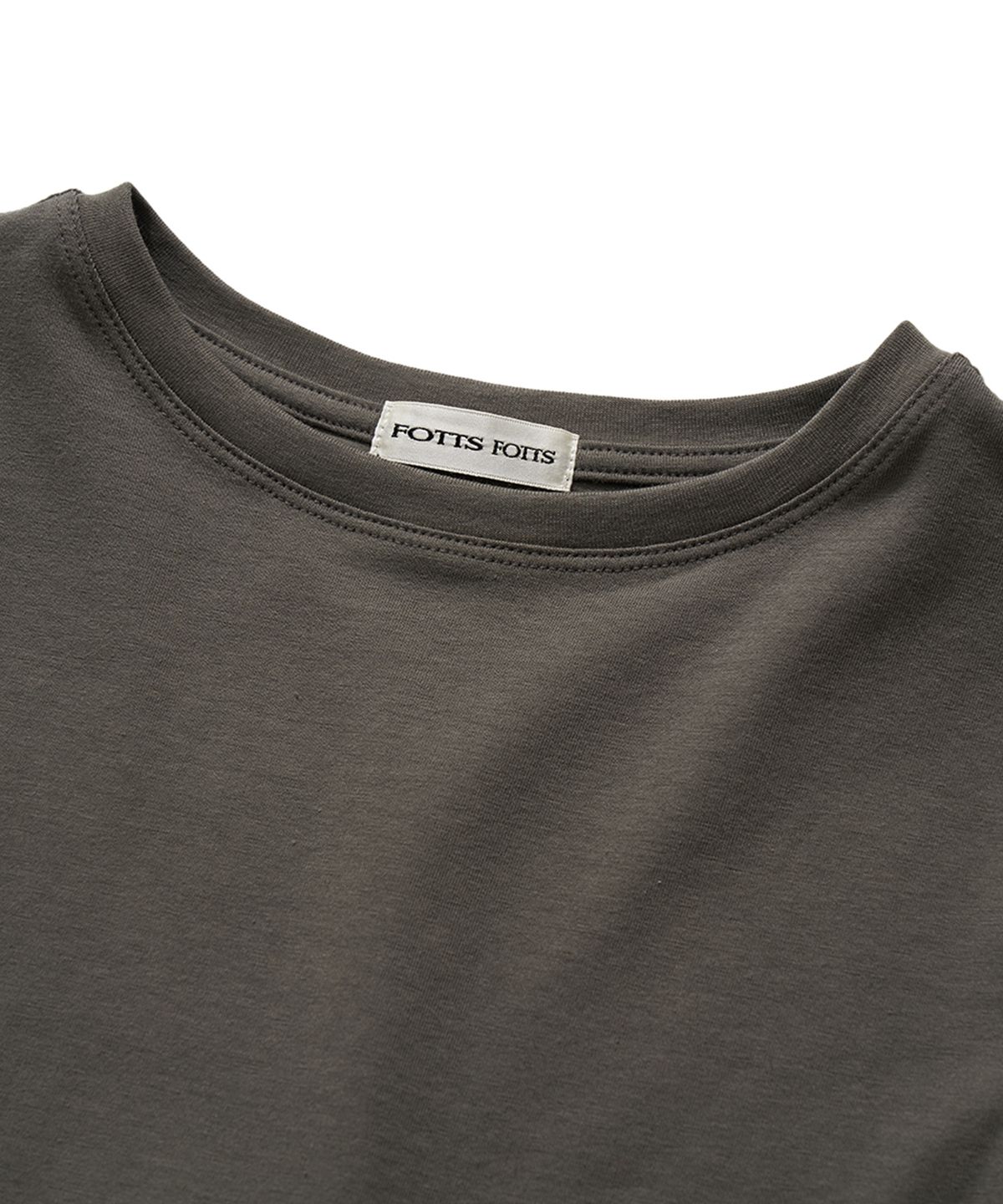 포츠포츠(FOTTSFOTTS) 24SS 스쿱 티 - 차콜/SCOOP TEE / CHARCOAL