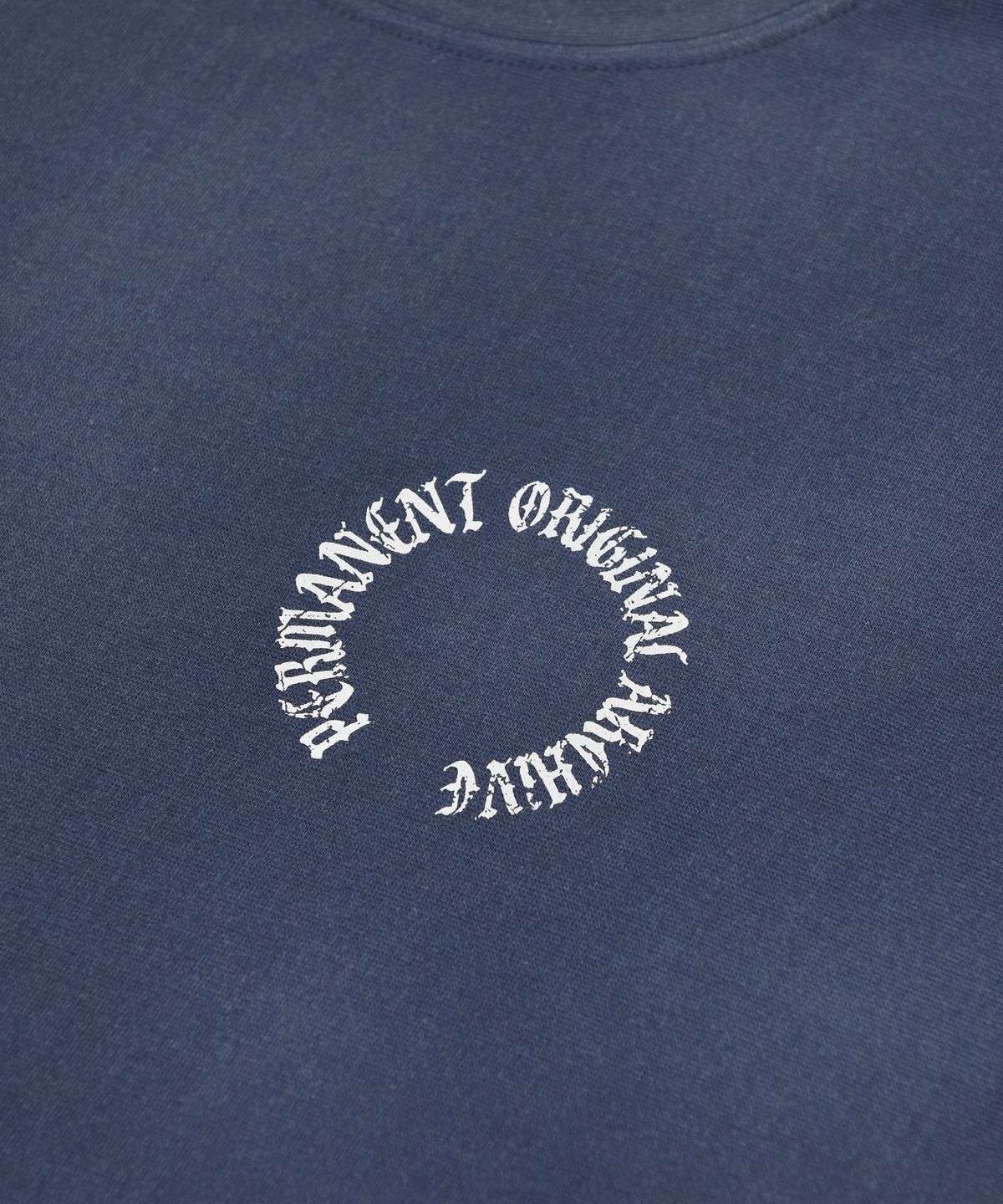 퍼머넌트 아카이브(permanentarchive) PIGMENT ARCH LOGO T-SHIRT (BLUE)