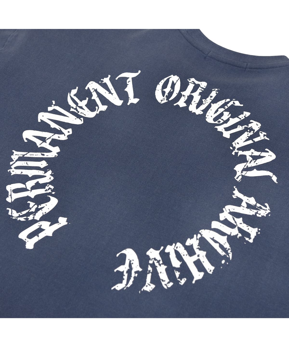 퍼머넌트 아카이브(permanentarchive) PIGMENT ARCH LOGO T-SHIRT (BLUE)