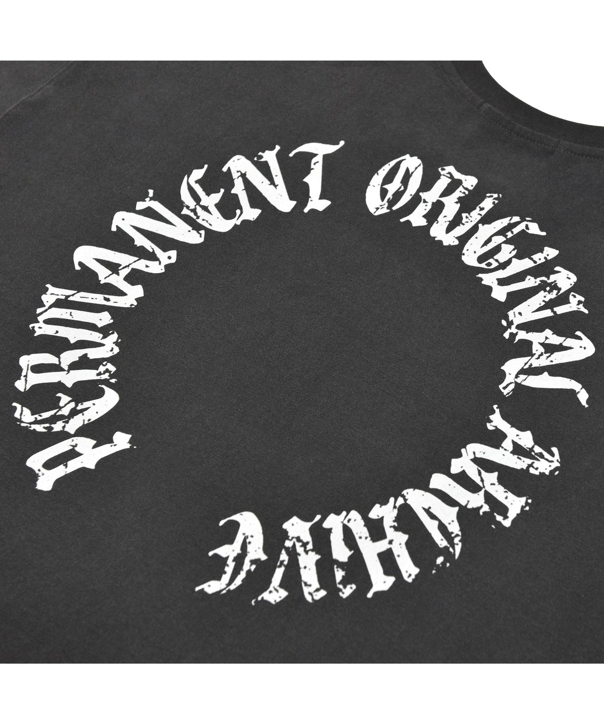 퍼머넌트 아카이브(permanentarchive) PIGMENT ARCH LOGO T-SHIRT (CHARCOAL)