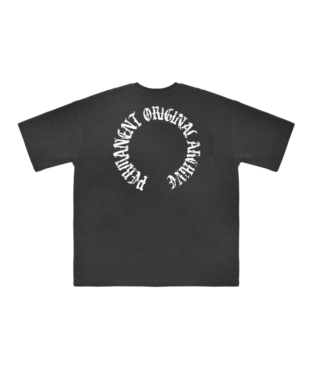 퍼머넌트 아카이브(permanentarchive) PIGMENT ARCH LOGO T-SHIRT (CHARCOAL)