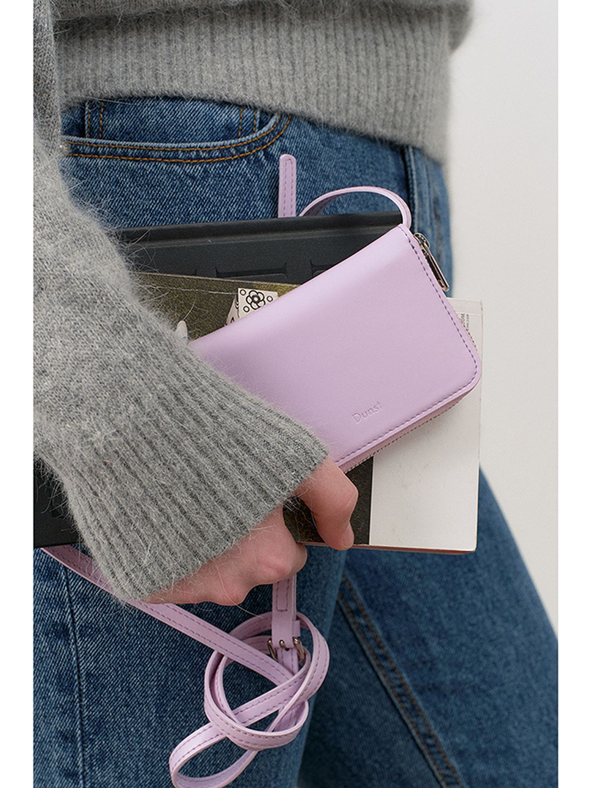 던스트(DUNST) ESSENTIAL MINI CARD BAG LAVENDER_UDBA4E210V1