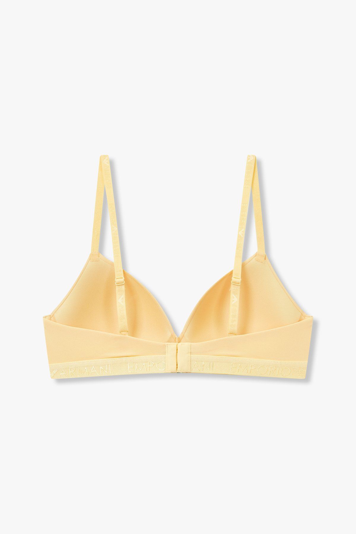 엠포리오 아르마니 언더웨어(EMPORIO ARMANI UNDERWEAR) 여성 자수 로고 밴딩 트라이앵글 브라_옐로우_0824181525