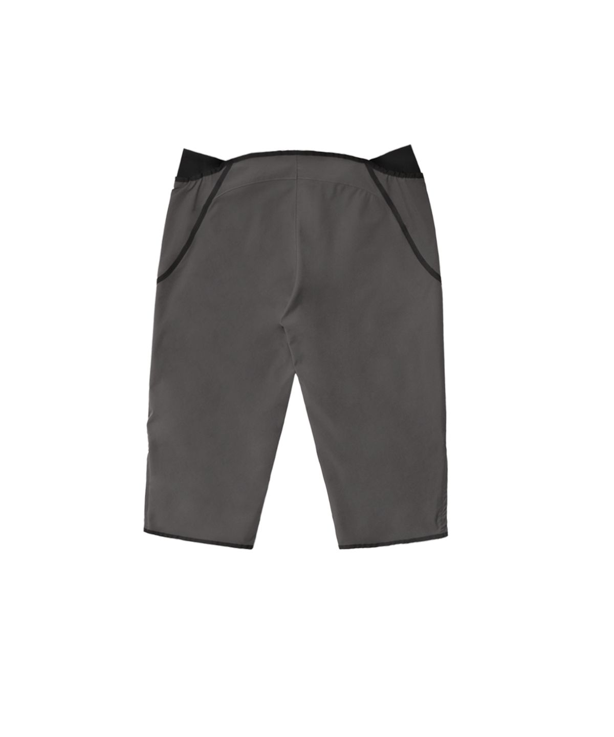 오호스(OJOS) Strap Trimming Capri Pants / Charcoal