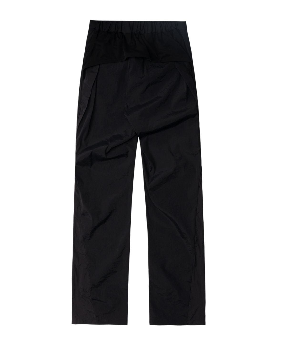 오호스(OJOS) Mesh Parting Nylon Pants / Black
