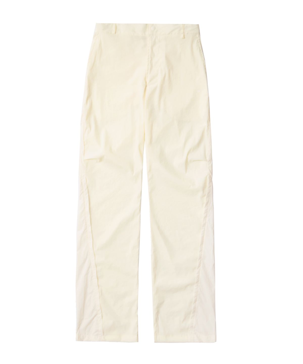 오호스(OJOS) Mesh Parting Nylon Pants / Ivory