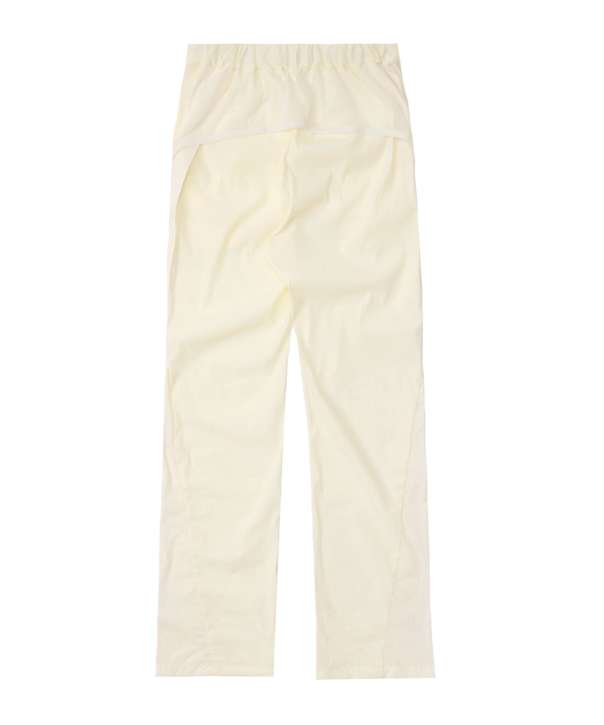 오호스(OJOS) Mesh Parting Nylon Pants / Ivory