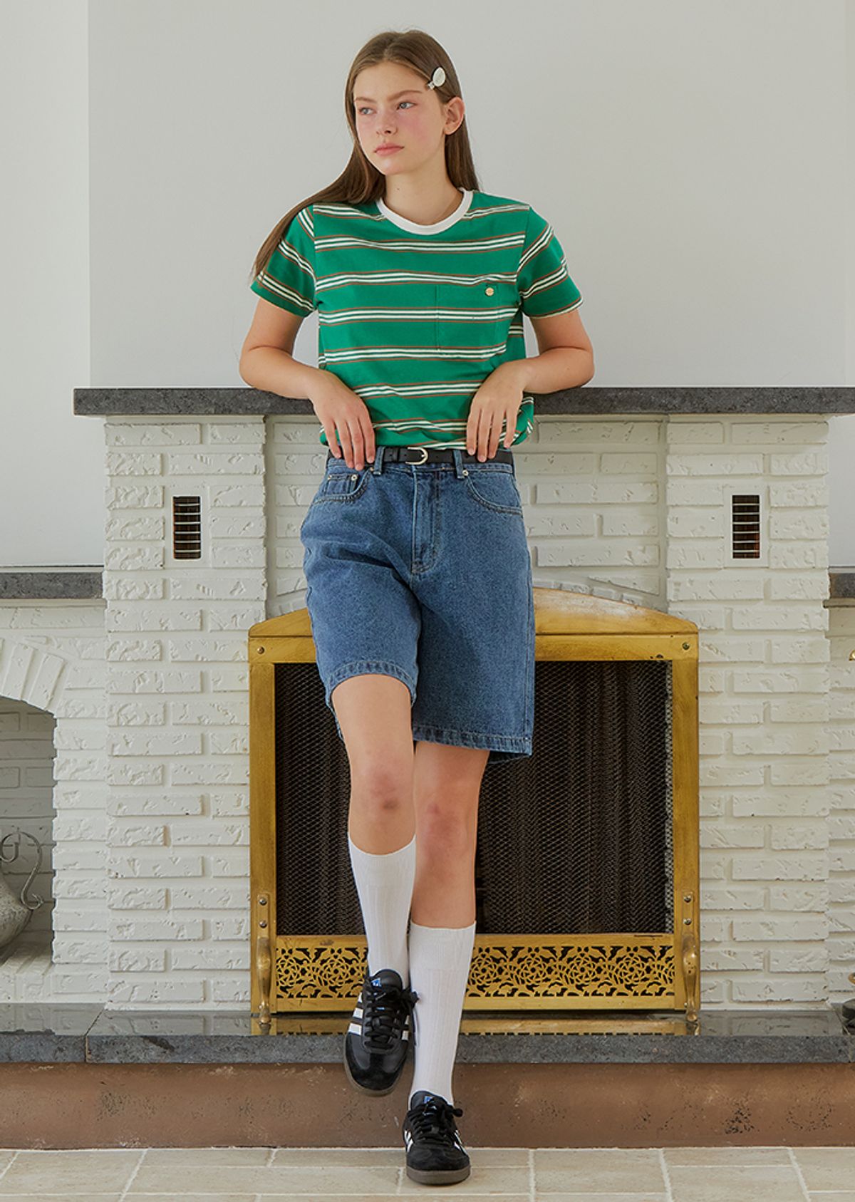 아노에틱(ANOETIC) BERMUDA DENIM PANTS