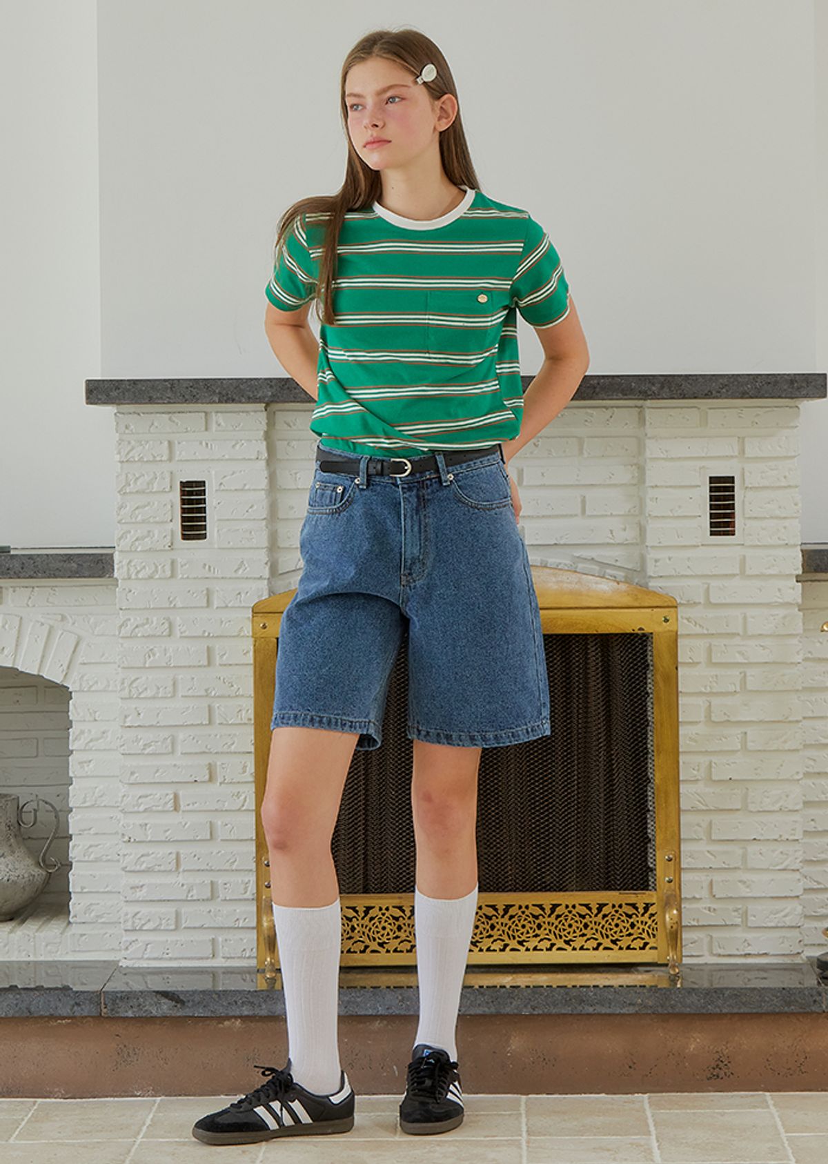 아노에틱(ANOETIC) BERMUDA DENIM PANTS