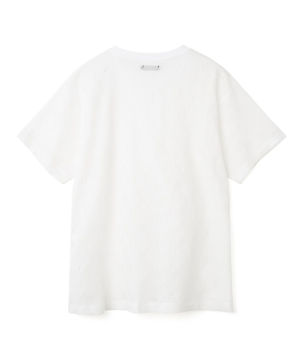 밀로 우먼(MILLO WOMEN) 펀칭 코르셋 티셔츠 [화이트]