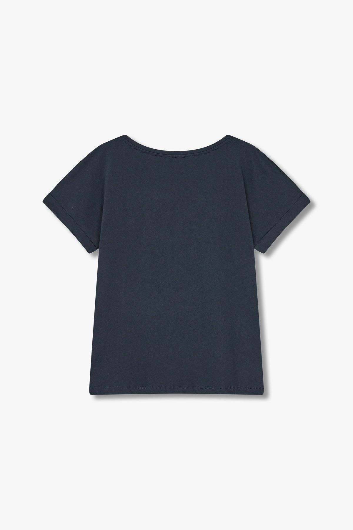 엠포리오 아르마니 언더웨어(EMPORIO ARMANI UNDERWEAR) 여성 페이드아웃 로고 라운지 티셔츠_마린_0824114511