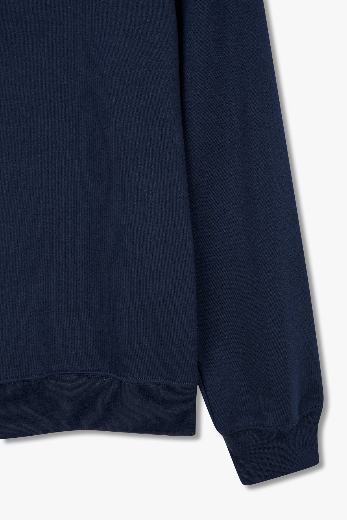 엠포리오 아르마니 언더웨어(EMPORIO ARMANI UNDERWEAR) 여성 프론트 로고 라운지 맨투맨_마린_0824136505