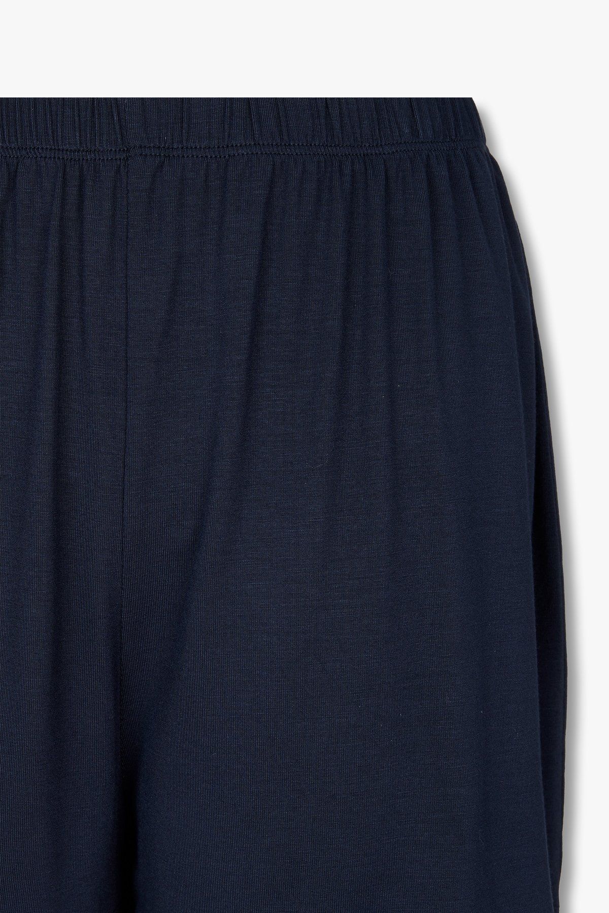 엠포리오 아르마니 언더웨어(EMPORIO ARMANI UNDERWEAR) 여성 루즈핏 레이온 라운지 쇼츠_마린_0824131506