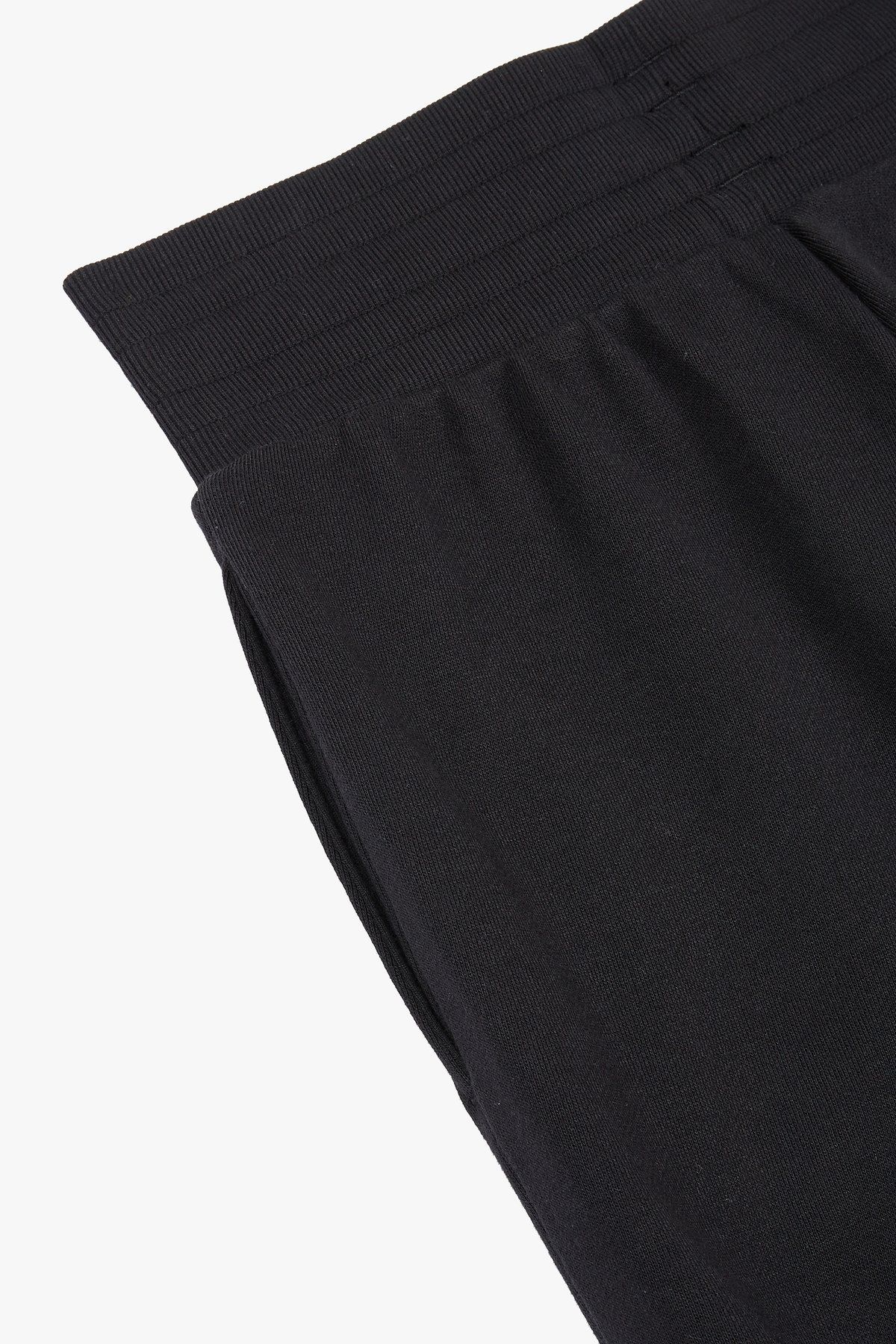 엠포리오 아르마니 언더웨어(EMPORIO ARMANI UNDERWEAR) 여성 로고 자수 라운지 조거 팬츠_블랙_0824132504