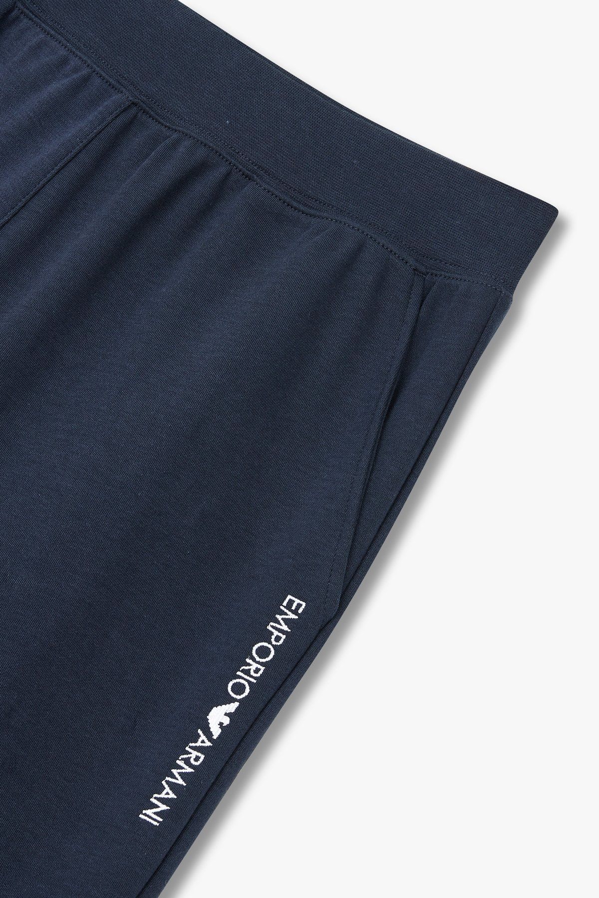 엠포리오 아르마니 언더웨어(EMPORIO ARMANI UNDERWEAR) 여성 사이드 로고 라운지 조거 팬츠_마린_0824132509