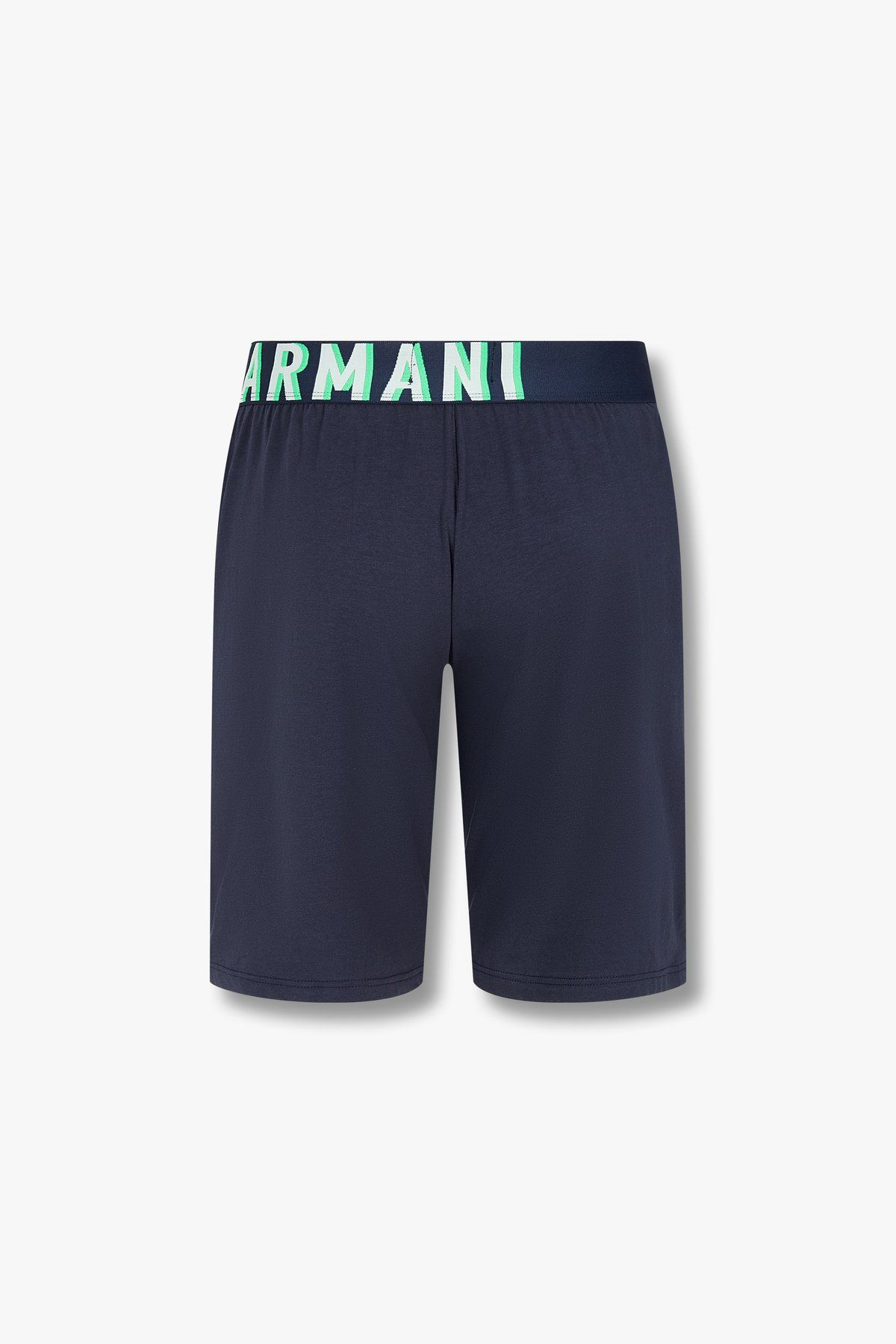 엠포리오 아르마니 언더웨어(EMPORIO ARMANI UNDERWEAR) 남성 와이드 로고 밴딩 라운지 쇼츠_마린_0814131010