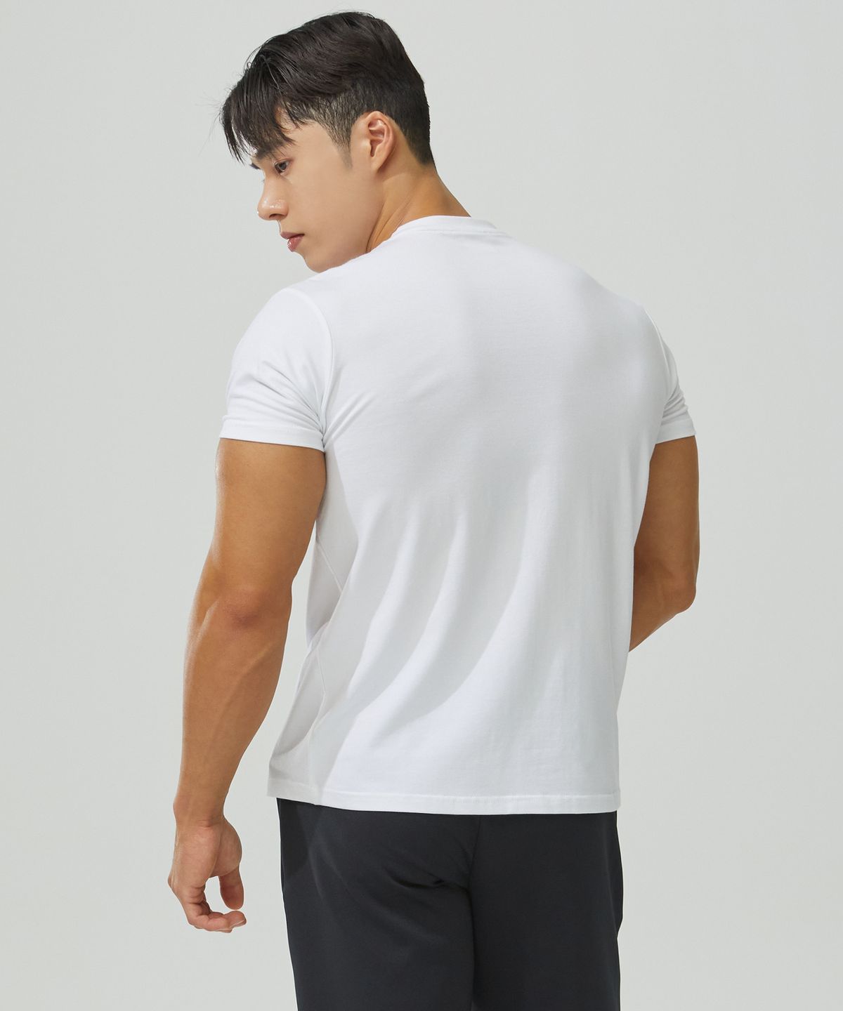 블랙몬스터핏(BLACK MONSTER FIT) 무지 머슬핏 모달 반팔 티셔츠 (4 color)