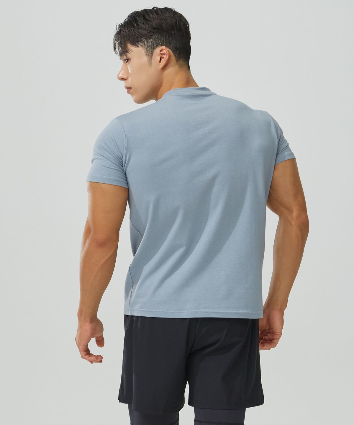 블랙몬스터핏(BLACK MONSTER FIT) 무지 머슬핏 모달 반팔 티셔츠 (4 color)
