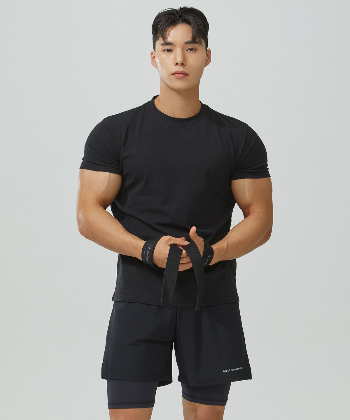 블랙몬스터핏(BLACK MONSTER FIT) 무지 머슬핏 모달 반팔 티셔츠 (4 color)