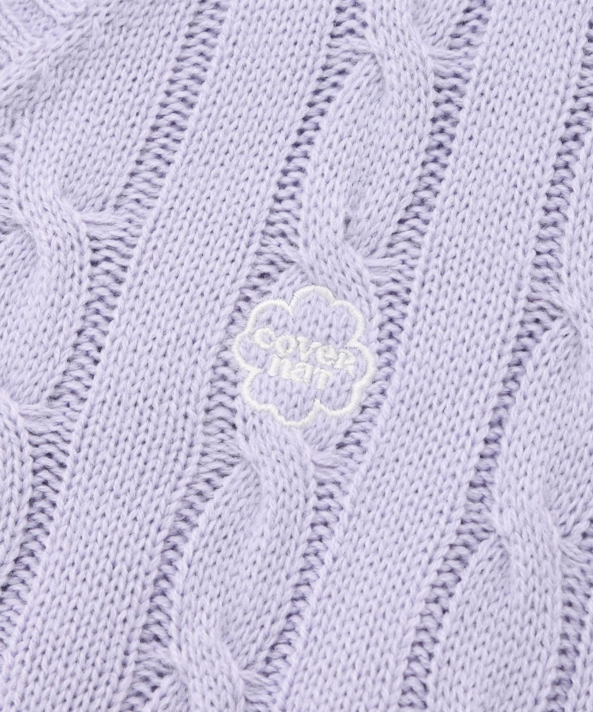 커버낫 우먼(COVERNAT WOMAN) 우먼 클로버하트 니트 베스트 Lavender