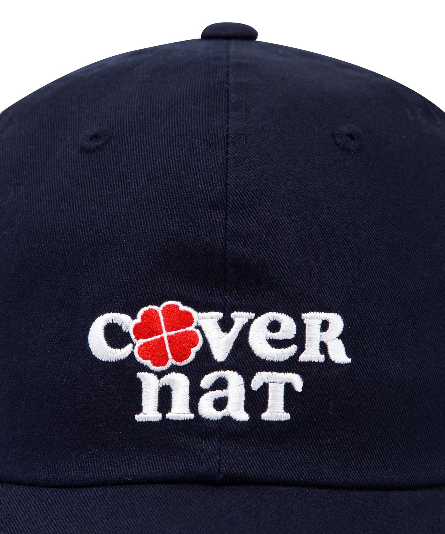 ★23SS★【COVERNAT】★heart clover embroidered ball ca.p★ MUSINSA | COVERNAT WOMAN Clover Heart Embroidered Ball Cap Navy
