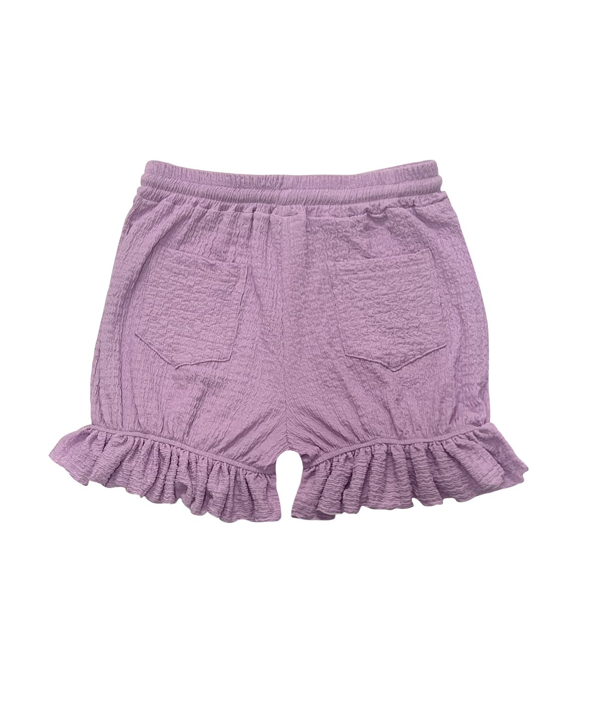 쎄쎄쎄(SETSETSET) RUFFLE EDGE SHORTS WITH SEASHELL PURPLE