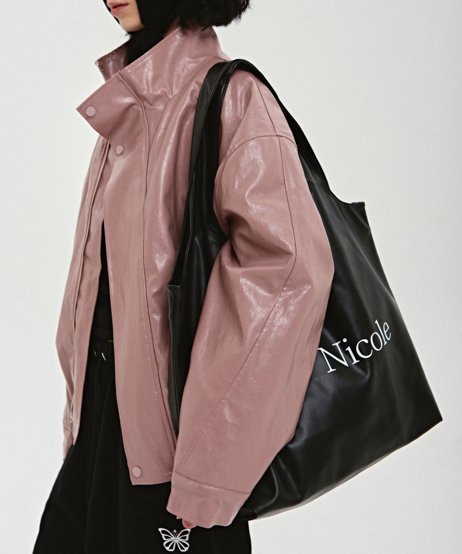 MUSINSA | NICK&NICOLE NICOLE BIG SHOPPER BAG_BLACK