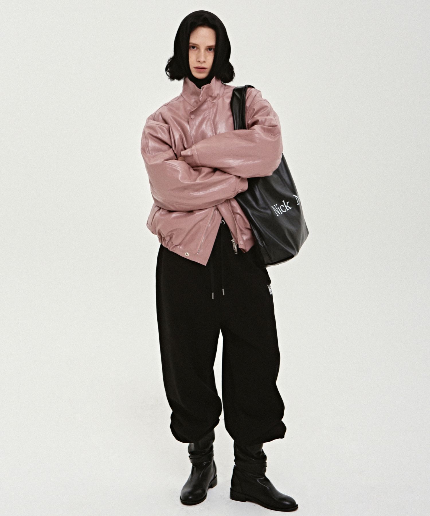 MUSINSA | NICK&NICOLE NICOLE BIG SHOPPER BAG_BLACK