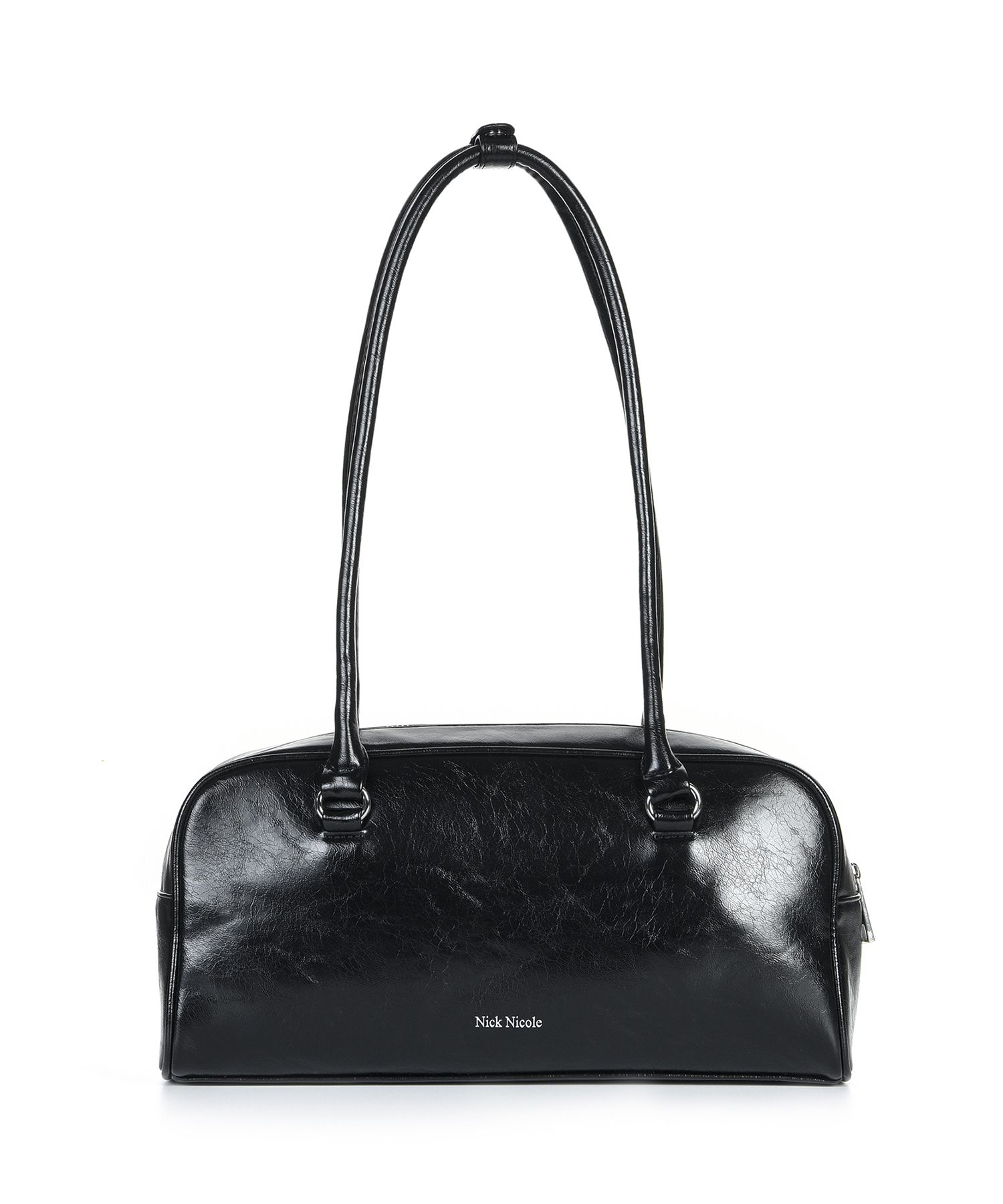 ムンガヨン 着用★NICOLE POCKET LEATHER BAGUETTE BAG MUSINSA | NICK&NICOLE NICOLE POCKET LEATHER BAGUETTE BAG_BLACK