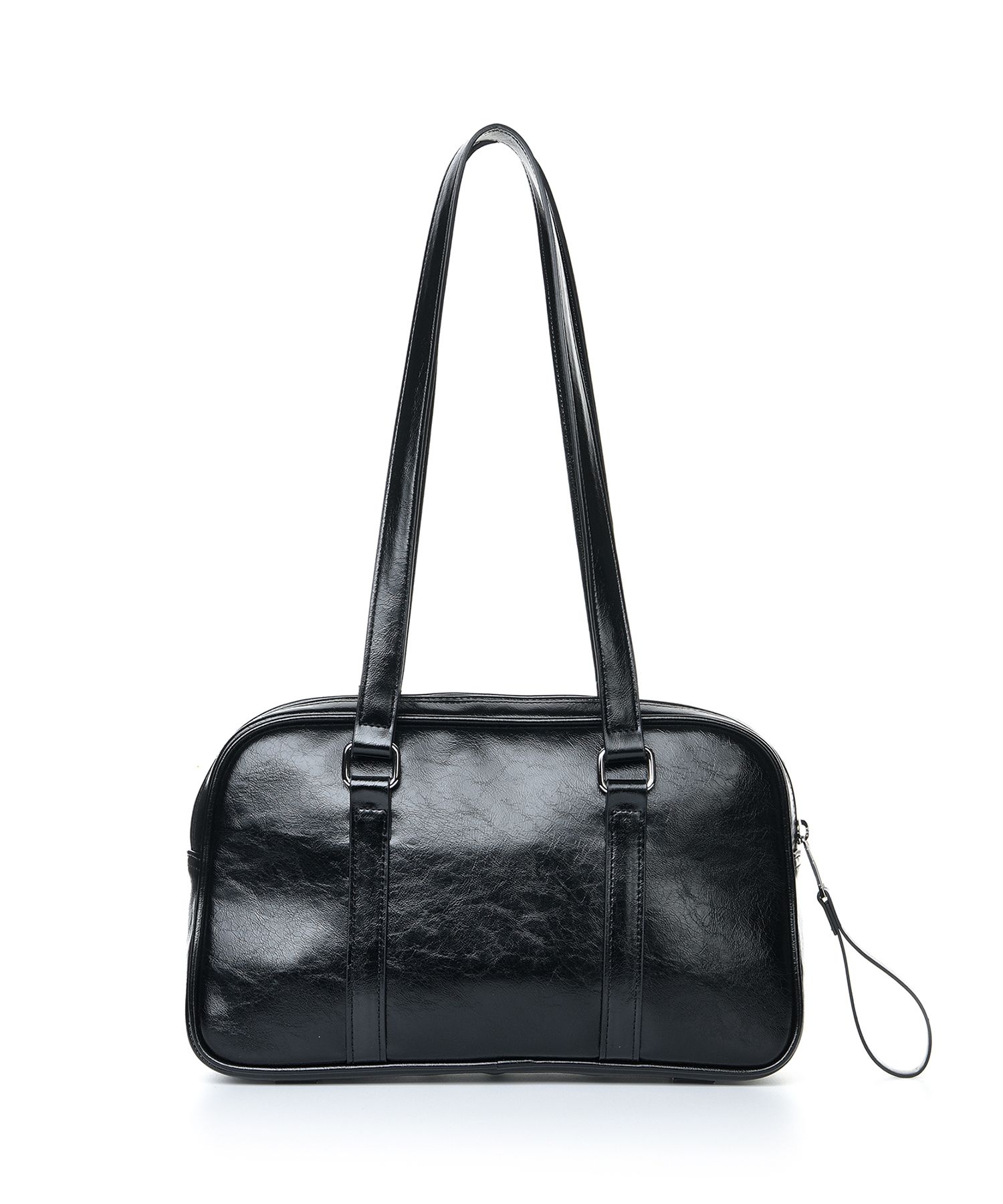 ★2024SS新作★NICK&NICOLE★CRYSTAL LEATHER MINI BOSTON BAG MUSINSA公式 | NICK&NICOLE CRYSTAL LEATHER MINI BOSTON BAG_BLACK