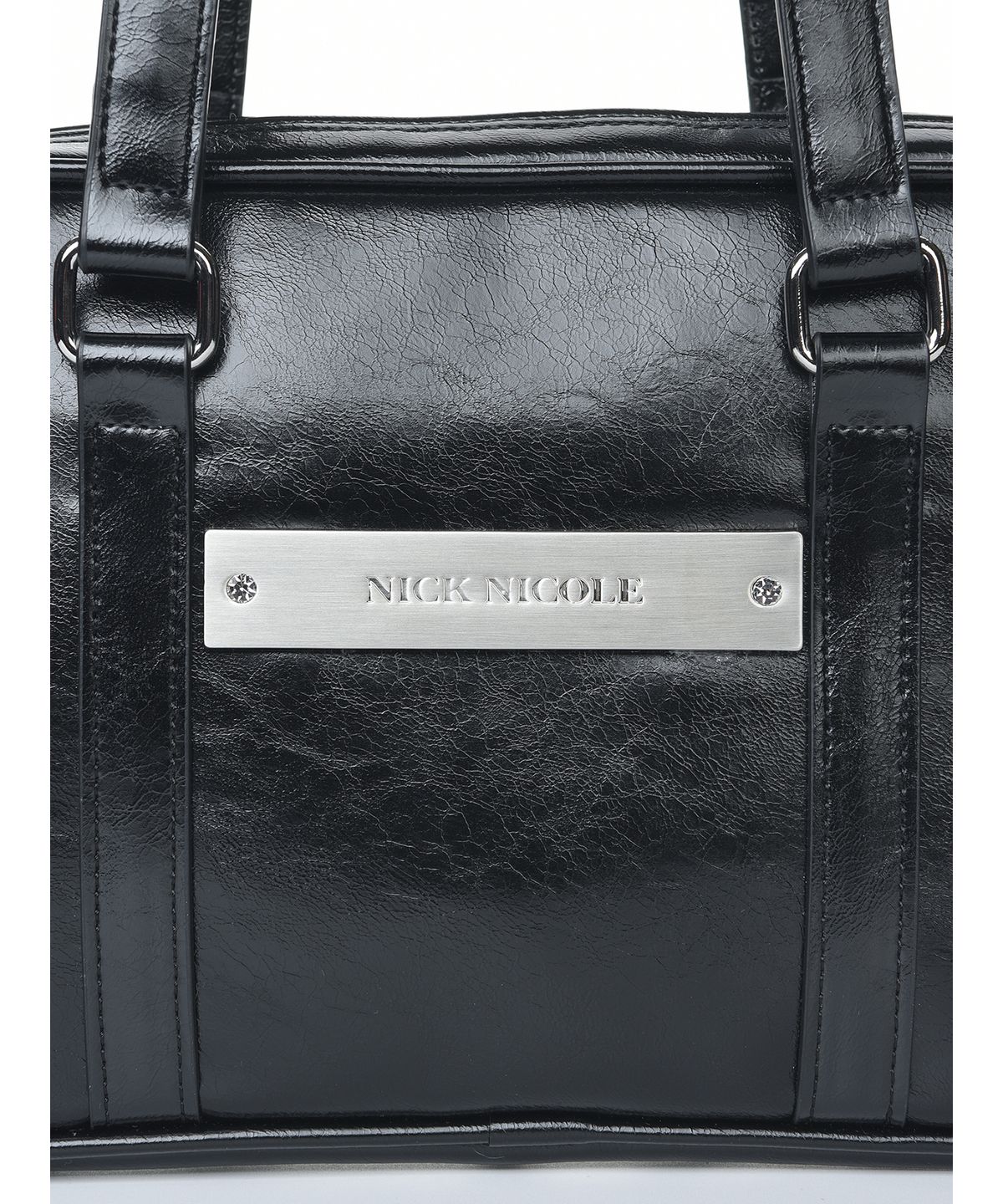 닉앤니콜(NICK&NICOLE) CRYSTAL LEATHER MINI BOSTON BAG_5 COLOR