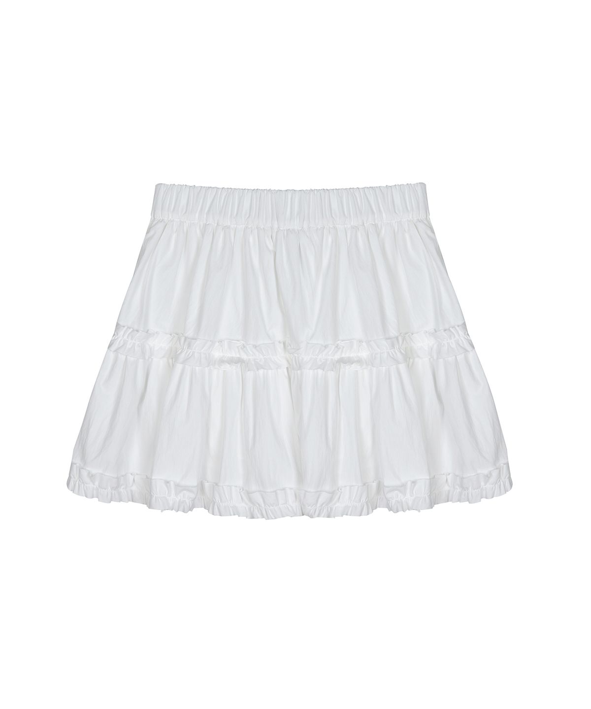 닉앤니콜(NICK&NICOLE) TRENDY RUFFLE MINI SKIRT_IVORY