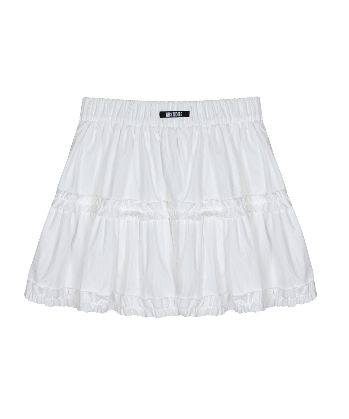 닉앤니콜(NICK&NICOLE) TRENDY RUFFLE MINI SKIRT_IVORY