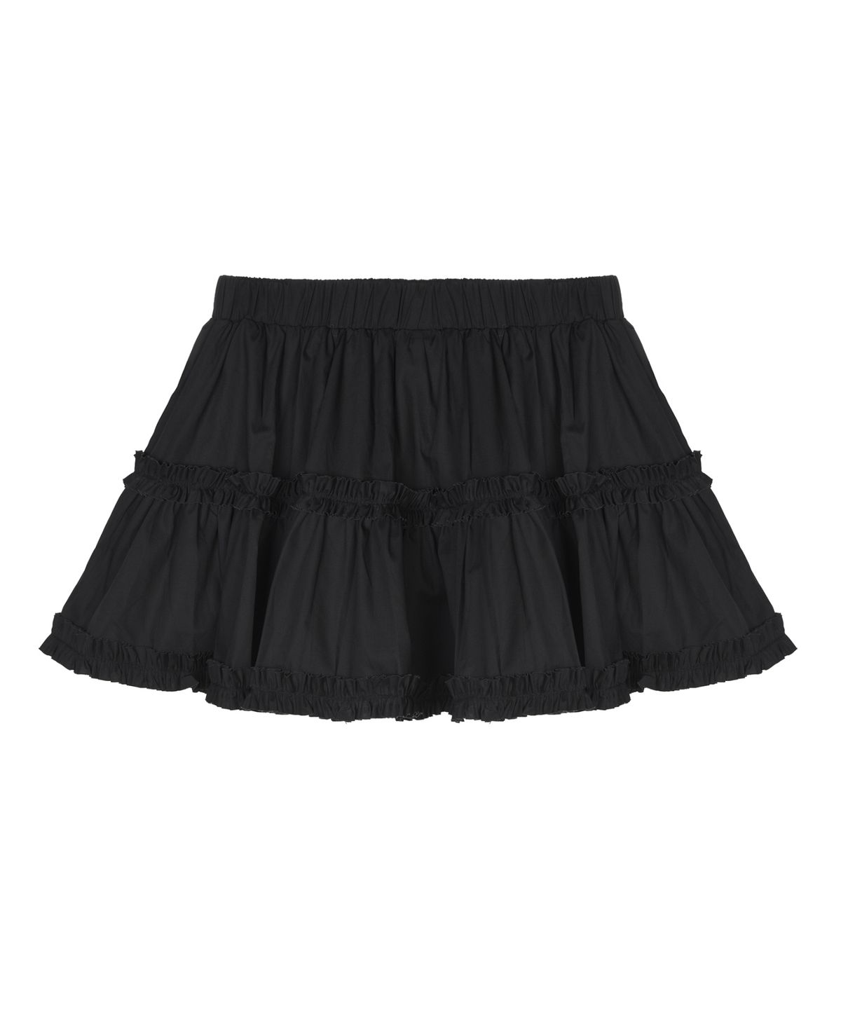 닉앤니콜(NICK&NICOLE) TRENDY RUFFLE MINI SKIRT_BLACK
