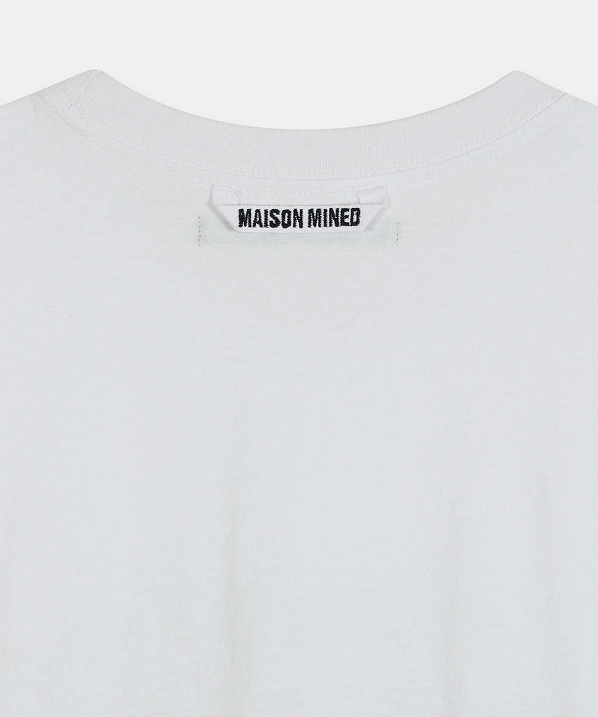 메종미네드(MAISON MINED) DOODLE HEART HALF T WHITE RED