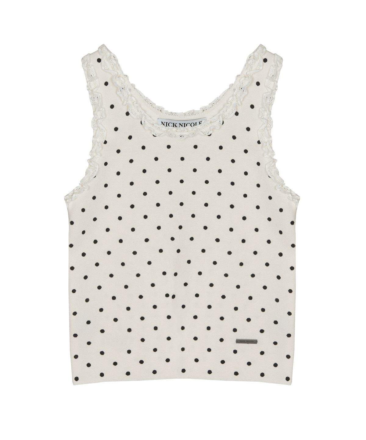 닉앤니콜(NICK&NICOLE) DOT LACE SLEEVELESS TOP_3 COLOR
