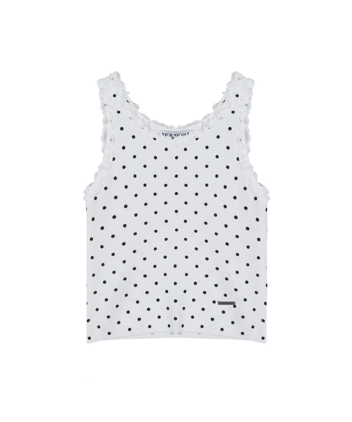 닉앤니콜(NICK&NICOLE) DOT LACE SLEEVELESS TOP_IVORY