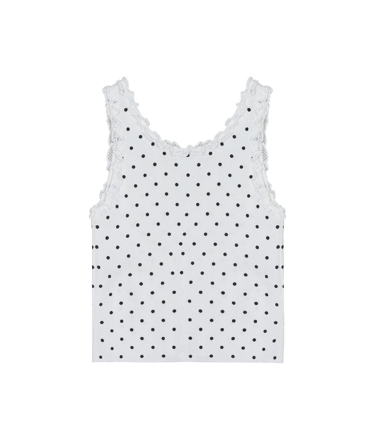 닉앤니콜(NICK&NICOLE) DOT LACE SLEEVELESS TOP_IVORY