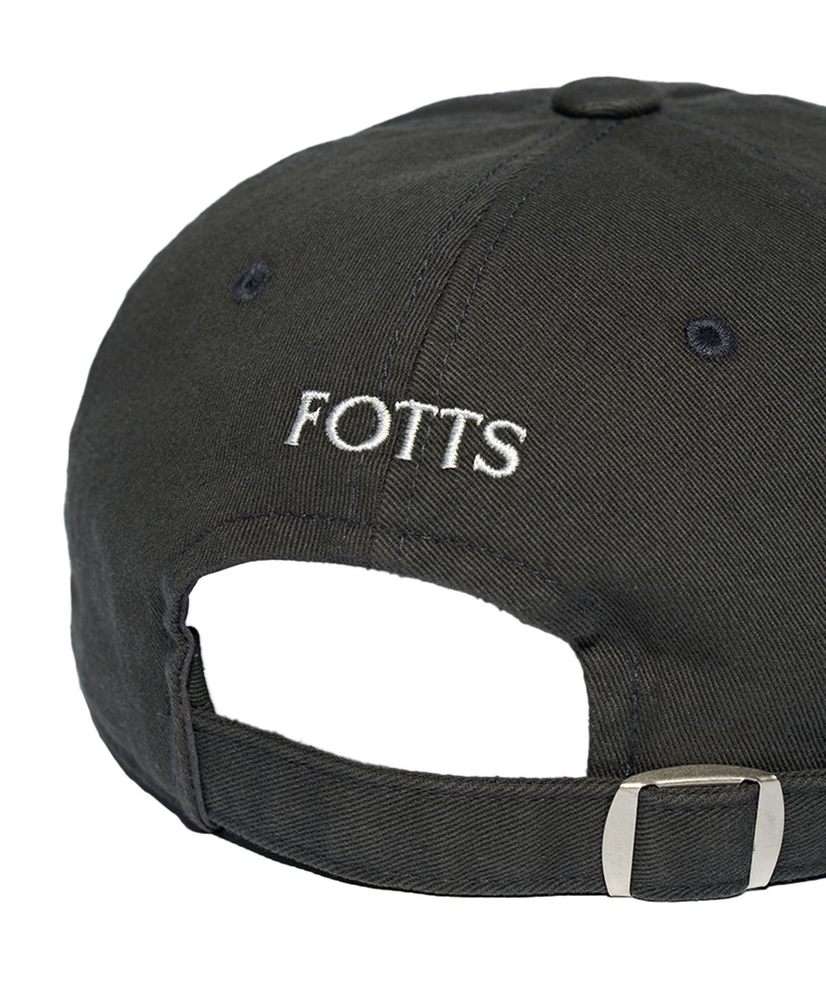 포츠포츠(FOTTSFOTTS) 24SS 하프로고 캡 - 차콜/HALF LOGO CAP / CHARCOAL