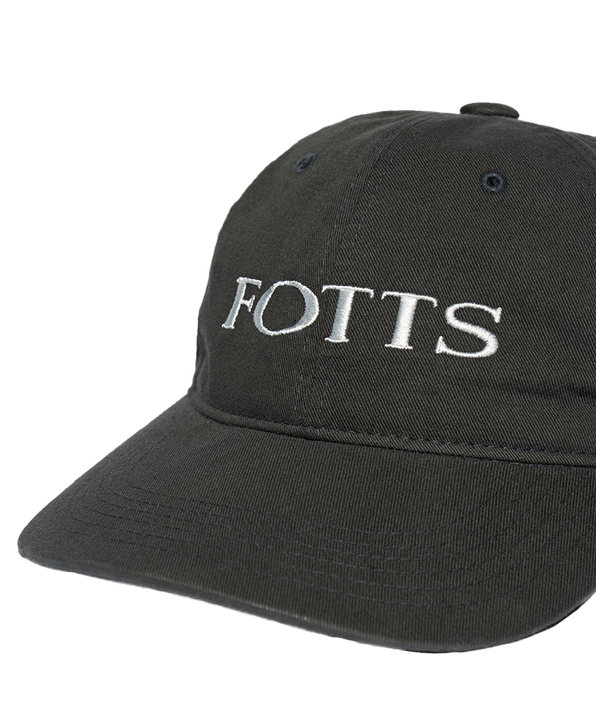 포츠포츠(FOTTSFOTTS) 24SS 하프로고 캡 - 차콜/HALF LOGO CAP / CHARCOAL