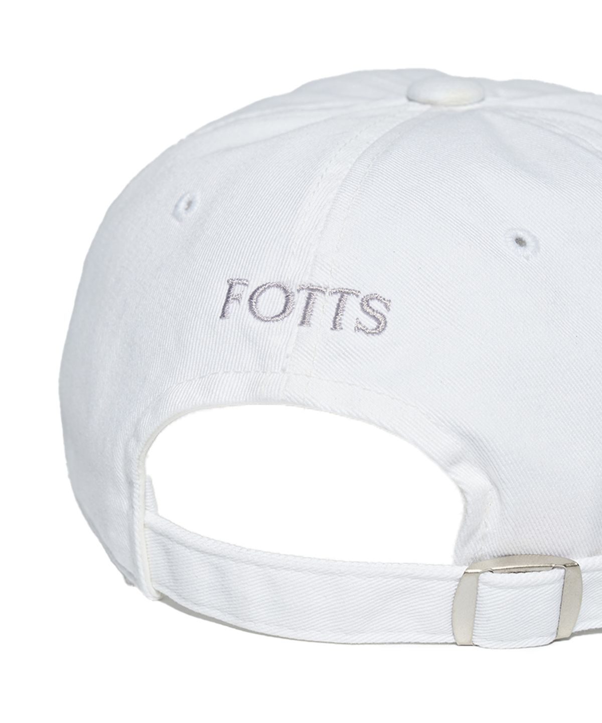 포츠포츠(FOTTSFOTTS) 24SS 하프로고 캡 - 화이트/HALF LOGO CAP / WHITE