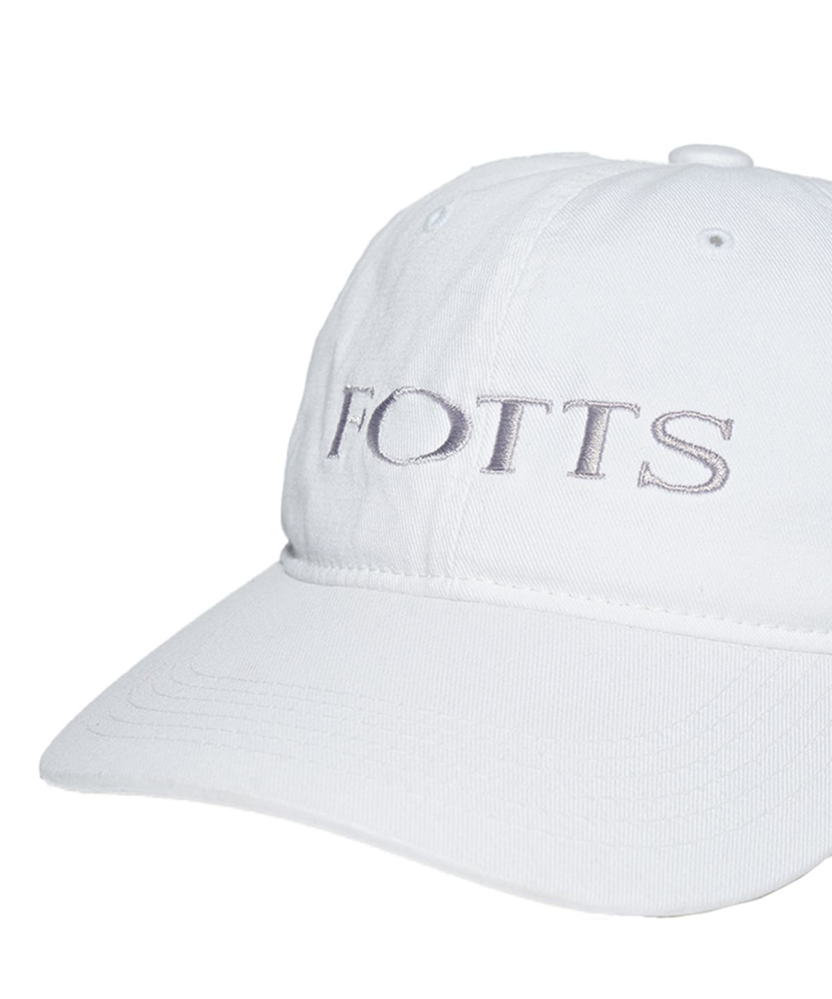 포츠포츠(FOTTSFOTTS) 24SS 하프로고 캡 - 화이트/HALF LOGO CAP / WHITE