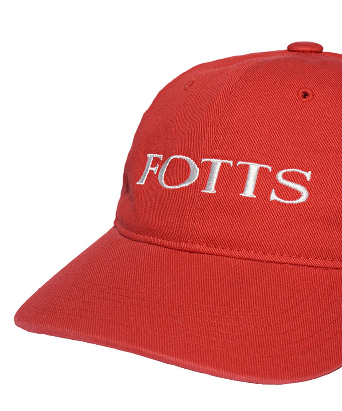 포츠포츠(FOTTSFOTTS) 24SS 하프로고 캡 - 레드/HALF LOGO CAP / RED