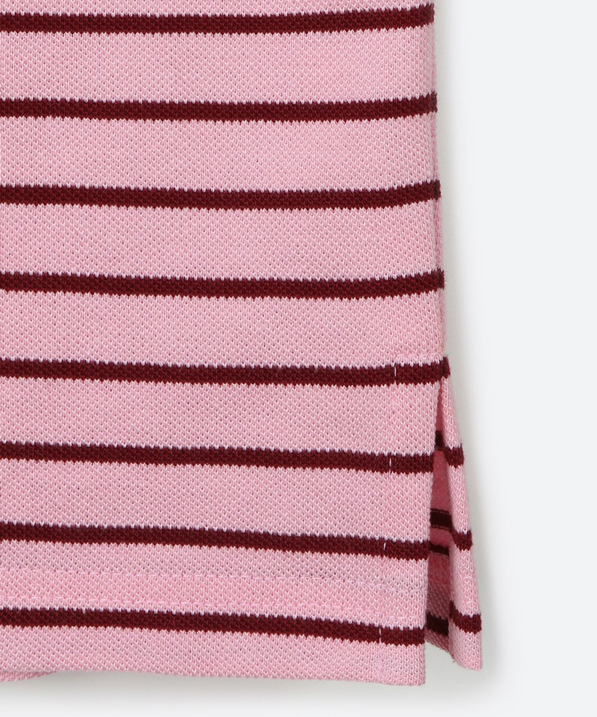 문선(MOONSUN) MJ S2 01 M.C UNISEX, Stripe PK Half Shirt / Pink